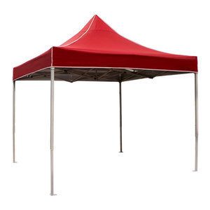 红色四角折叠帐篷2米适合野外烧烤